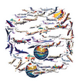 thumbnail image 2 of cartoon Airplane Theme Stickers, Waterproof Airplane Theme Sticker for Water Bottle Laptop Phone Cases Planner Skateboard Luggage Helmet Party Favor Decor, Ideal for Adults Teens Teacher Rewards, 2 of 9