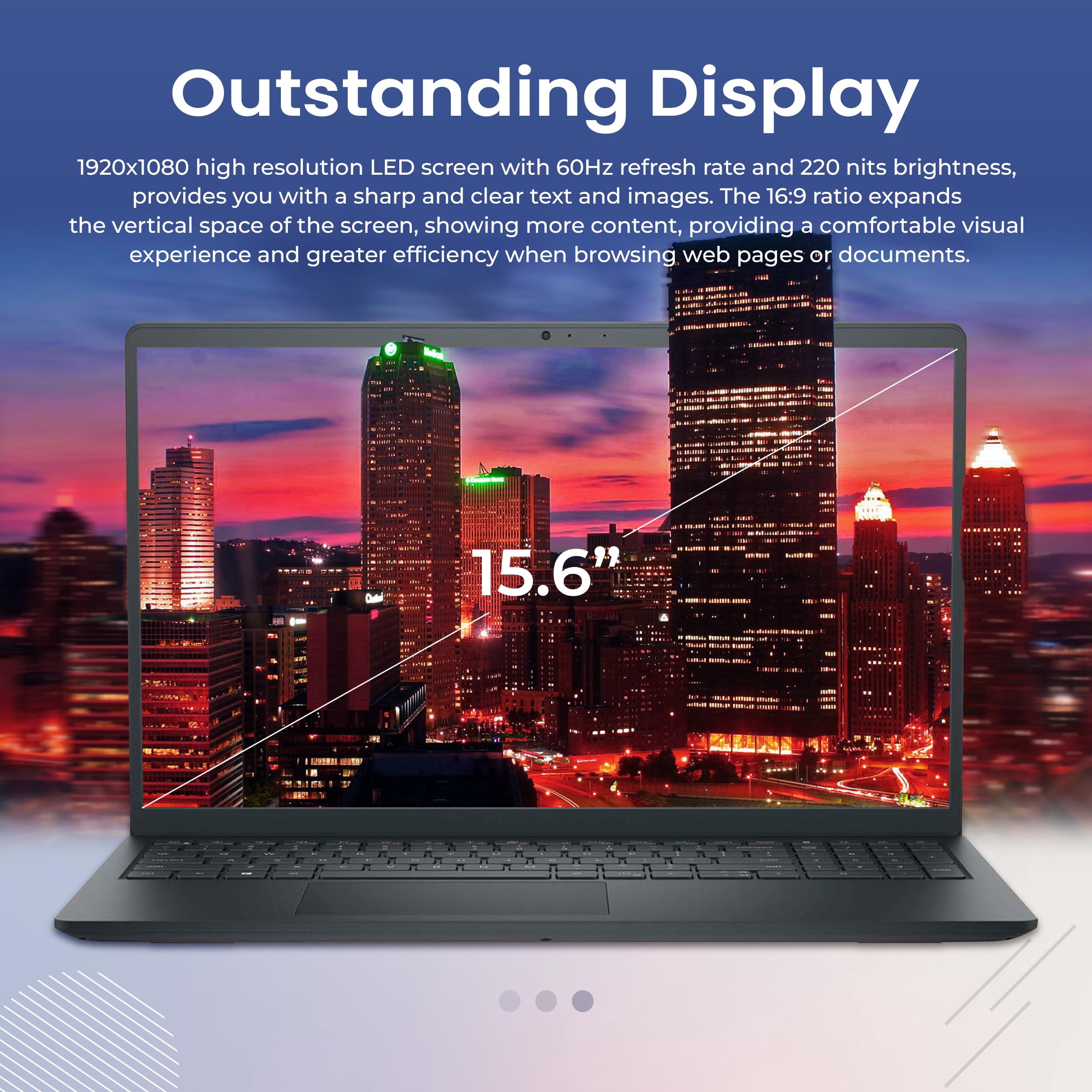 Dell Inspiron 15 3520 15.6" FHD Touch Laptop, Intel i7-1255U Processor, 16GB RAM, 1TB PCIe SSD, Intel Iris Xe Graphics, Num Pad, Camera, WiFi, Black, Windows 11 S