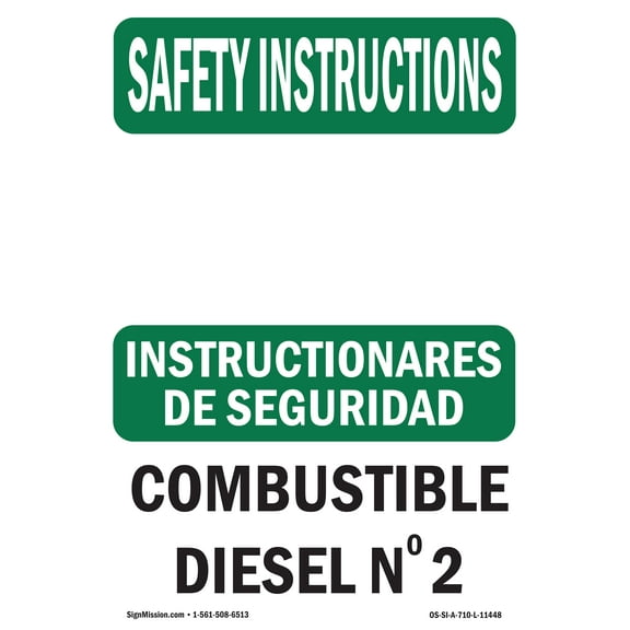 OSHA SAFETY INSTRUCTIONS Sign - SAFETY INSTRUCTIONS | Aluminum Sign | Protect Your Business, Construction Site, Warehouse & Shop Area | Made in the USA