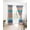 Orange, variant on Teal Striped Blackout Curtains 45 Inches Long for Bedroom, Boho Modern Geometric Abstract Art Ethnic Thermal Insulated Room Darkening Black Out Window Curtain Panels Grommet Drapes for Living Room