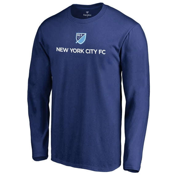 Men's Royal New York City FC Shielded Long Sleeve T-Shirt