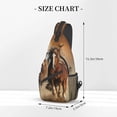 thumbnail image 3 of Sling Bag, Wild Horses Crossbody Sling Backpack Travel Hiking Chest Bag Daypack For Purses Shoulder Body Bag Women Men'S, 3 of 7