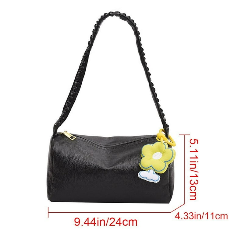 Fashion Women Shoulder Underarm Bag Nylon Ladies Solid Color Top-handle  Clutch Zipper Small Purse Handbag Trend Exquisite Pouch