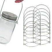 Ksruee Stainless Steel Wire Handles Stainless Steel Canning Jar Hanger Wire Handles for Mason Jar Ball Pint Jar Quart Jar Canning Jars Silver Set of 12 attractively