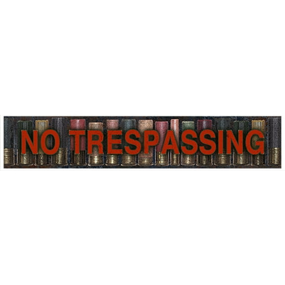 No Tresspassing Novelty Sign | Indoor/Outdoor | Funny Home Décor for Garages, Living Rooms, Bedroom, Offices | SignMission personalized gift Wall Plaque Decoration