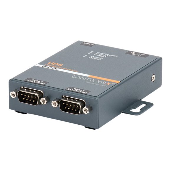 Lantronix Device Server UDS2100 Two Port Serial (RS232/ RS422/ RS485) to IP Ethernet - Device server - 2 ports - 100Mb LAN, RS-232, RS-422, RS-485