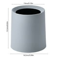 thumbnail image 3 of Scandinavian Mini Desktop Trash Can | Square Compact Office Garbage Bin Without Lid | Polypropylene Small Wastebasket for Study Table Bedroom Living Room | Multipurpose Storage Container, 3 of 6