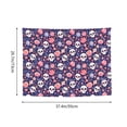 thumbnail image 6 of Goofa white Skull Flower Pattern Wall Tapestry for Bedroom ,29x37 Inch Tapestry Wall Hanging Bedspread Tapestry Boho Tapestry, 6 of 8