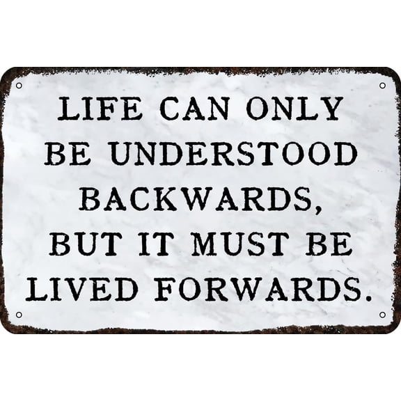Metal Tin Sign Vintage Inspirational Quote Wall Art Retro Home Decor 8x12 Inch