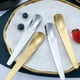 thumbnail image 4 of Monstrate Cuchara para postre de pastel, té de fondo plano, cuchara para revolver helado, cubiertos, borde liso integrado, mango largo, viaje Type3 NO3, 4 of 6