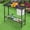 Silver, variant on VEVOR Potting Bench Table, Outdoor Gardening Workstation with 45 x 26 in Stainless Steel Tabletop, Storage Shelves, 4 Casters, Hooks, Garden Planting Work Station for Outside Patio, Backyard, Brown