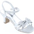 thumbnail image 7 of Soda Girls Girly-II Children's Open Toe Bow Slingback Small Block Heel Dress Sandals, 7 of 7