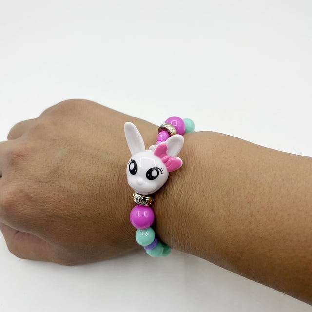 Pulsera de Dijes de Animales Transformable – Pulsera de Cuentas Reconfigurable Que Se Convierte en Unicornios, Ratón y Más – Colores Pastel Surtidos