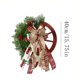 thumbnail image 1 of Árbol de Navidad artificial colgante con plantas verdes, decoración de ratán para chimenea, ideal para decorar la pared del hogar durante las fiestas. NCHKUN, 1 of 4