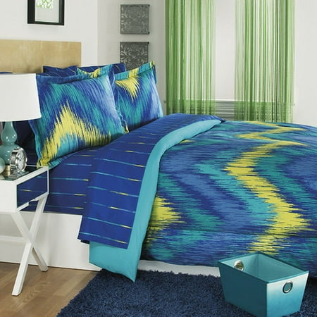 Josh Posh Kidz Full Chevron Tie Dye Comforter Set 3 Piece