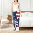 thumbnail image 4 of Honeii bass fish with the USA flag for elegant Women's Lounge Pants and Pajama Pants, crafted for ultimate comfort in your sleepwear essentials-Medium, 4 of 6