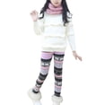 thumbnail image 4 of SYNPOS Little Girl Footless Leggings Winter Thick Warm Tights Pant Printing Fleece Lined Legging Tight Stretchy Skinny Pants 2-12 Years, 4 of 9