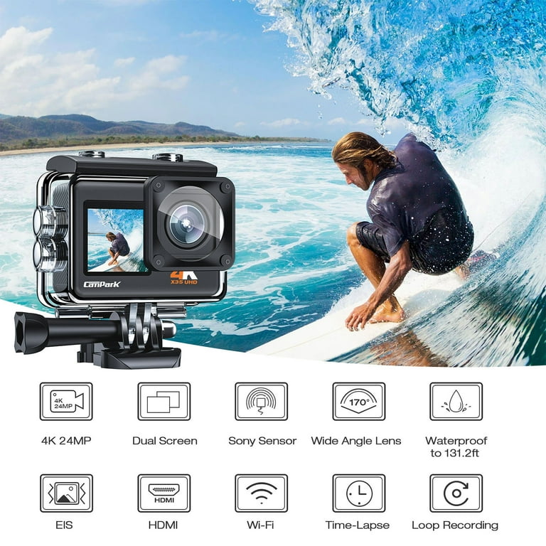 Campark ACT76 Action Camera 4K WiFi Ultra HD Sports Cam – Campark - Focus  on Cameras