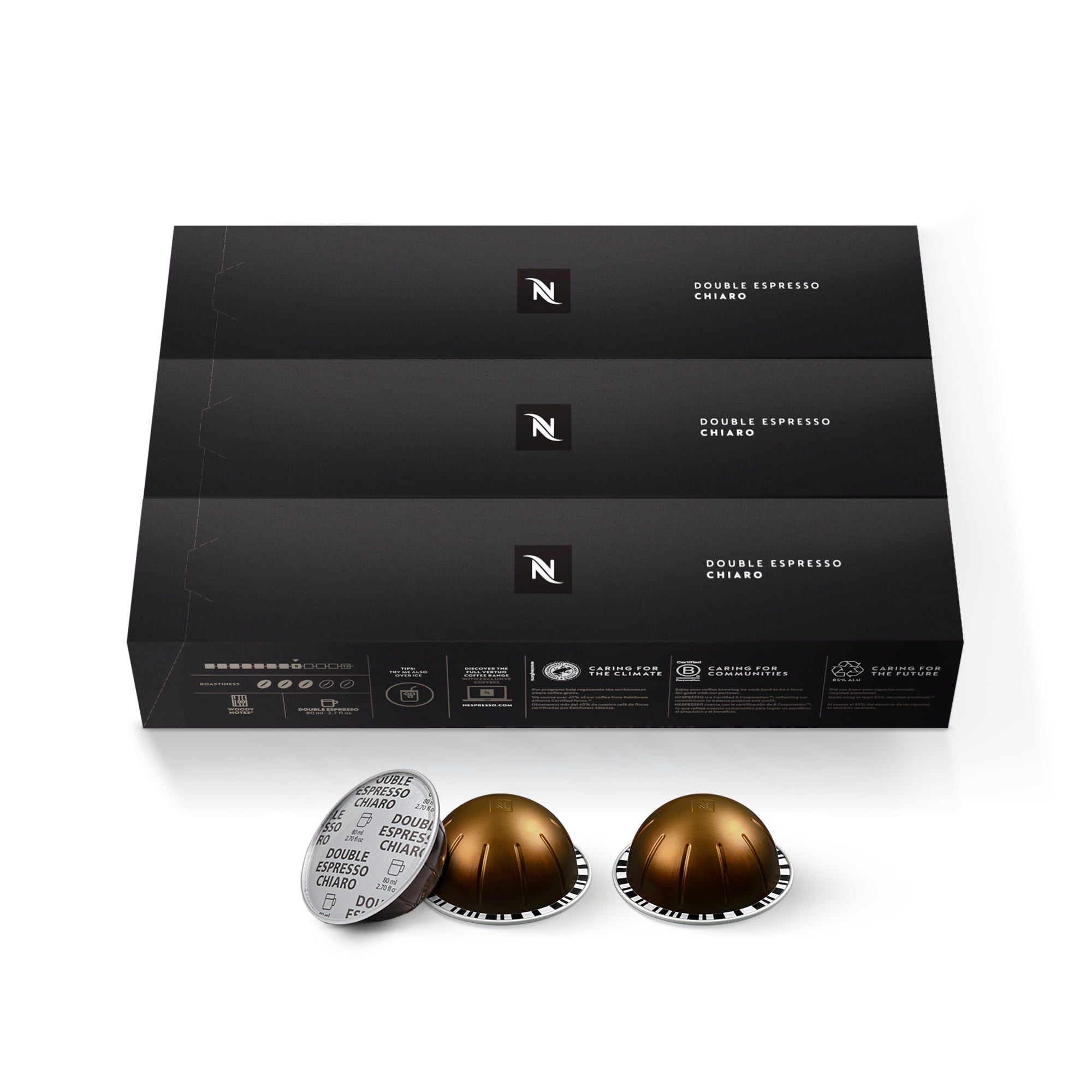 Nespresso Capsules Vertuo, Sweet Vanilla, Medium Roast Coffee, 30