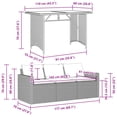 thumbnail image 2 of vidaXL 2 Piece Patio Dining Set with Cushions Beige Poly Rattan, 2 of 5