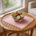 thumbnail image 4 of EGNMCR Plaid Placemat And Set Decorative Table Mat 30x40cm Rectangular Lace Placemat plaid placemat, 4 of 8