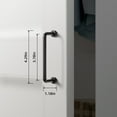 thumbnail image 3 of Goo-Ki 6 Pack 3.78'' Hole Center Matte Black Cabinet Handles Closet Classic Ancient Cabinet Pull Hardware for Bedroom, Kitchen, 3 of 9