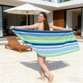 thumbnail image 4 of Microfiber Beach Towel - Double Sided Velour Rectangular Bath Towel, Quick Dry Soft Absorbent Sand Free, for Travel Pool Swimming, JKODE, 4 of 9
