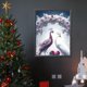 thumbnail image 3 of 5D DIY completo redondo taladro diamante pintura pavo real bajo la luna kit decoración del hogar, 3 of 9