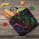 thumbnail image 5 of Balery Rainbow Glitter Bolsa de Mano para Mujeres con Cremallera, Bolsa de Gimnasio con Compartimentos, Bolsa para Laptop, Bolsa para Trabajo, 5 of 7