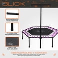 thumbnail image 3 of Trampolin Fitness Ejercicio Brincolin Con Barra Agarradera Jumping Aeróbicos 94x101 Cm Color Rosa Blick, 3 of 5