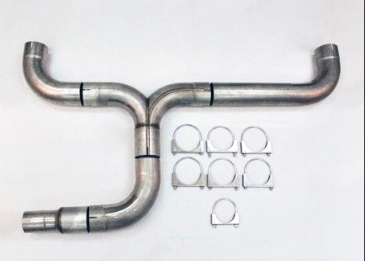 Diesel Dual 5.00 Diameter Truck Stack Exhaust Kit Stainless WDPDK500500SS Wesdon Stack Kit