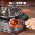 thumbnail image 4 of VEVOR Shawarma Grill Machine, Vertical Chicken Shawarma Cooker Machine Countertop, Electric Stainless Steel Broiler Gyro Rotisserie Oven Doner Kebab Machine, for Home Restaurant Kitchen Parties, 4 of 8