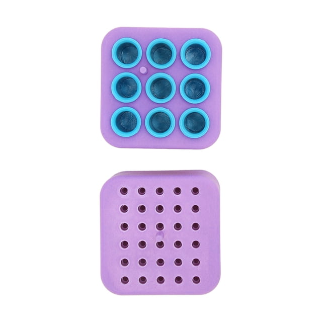 Soporte Para Fresas Dentales, Plástico A Prueba De Polvo, Orificios Múltiples, Limpieza De Gran Capacidad, Estuche Para Fresas Dentales En Autoclave
