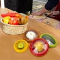 thumbnail image 3 of 5 Pieces Set Avocado Saver, Onion Silicone Storage, Fruit Containers, 3 of 5