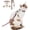 Beige, variant on Cat Harness and Lead Set - Lightweight Escape-Proof Reflective Adjustable Harness with Metal Ring, Comfortable Pet Walking Vest for Cats