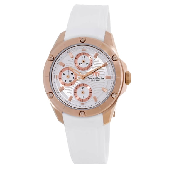 TechnoMarine Oceanico Quartz White Dial Ladies Watch TM-325007