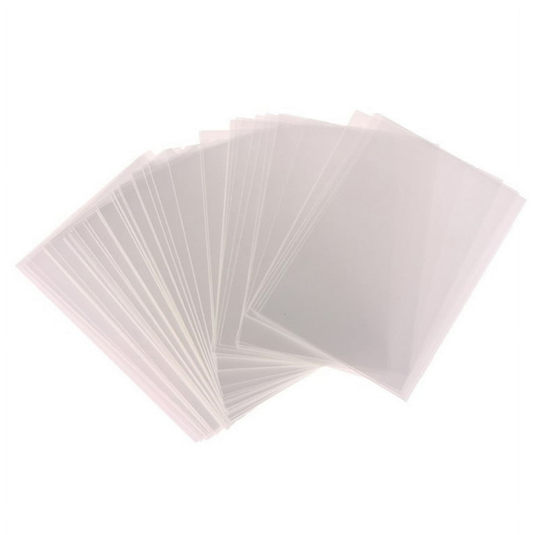 50pcs Korea Card Sleeves Clear Acid Free Photocard Holographic Protector  Film - Walmart.com