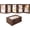 Brown, variant on 4x6in 5 Folding Accordion Picture Frame - Foldable Hinged Collage Photo Frames for Tabletop Display Multiple Family Pictures Mother's Day Birthday Gifts (Brown)