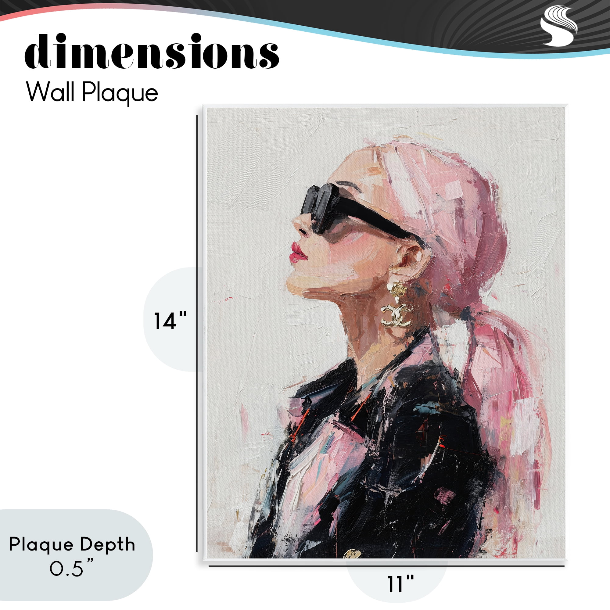 Stupell Industries Pink Daydream Impression Wall Plaque Art, design by Svetlana Aleynikova