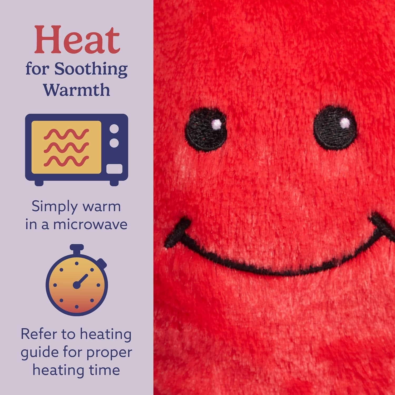 warmies 13" Tomato Stuffed Animal, Microwavable Heated Plushies and Weighted Soft Plush Toys