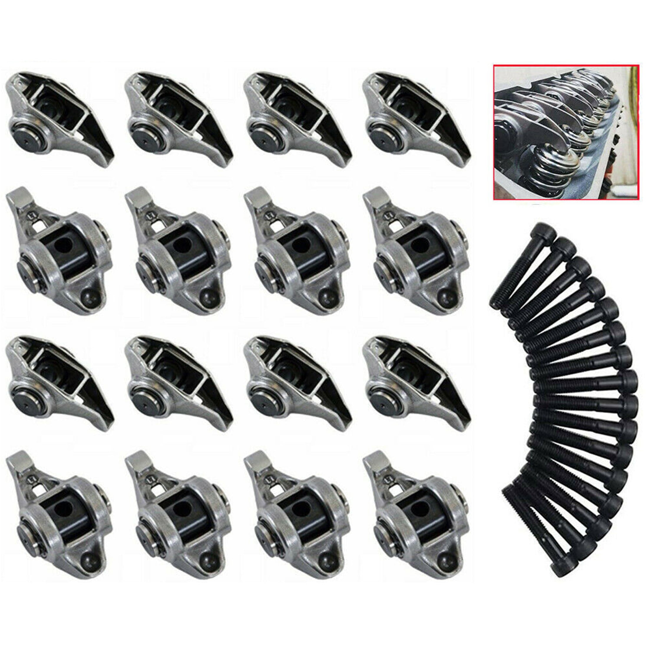 LS1 Rocker Arms With Trunion Kit Installed 4.8L 5.3L 5.7L 6.0L Rockers