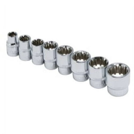 UPC: 0802090152023 | 8 Piece 3/8  Drive Metric Spline Socket Set