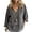 Grey, variant on Womens Cotton Linen V Neck Long Sleeve Blouses Spring Summer Solid Color Lightweight Dressy Casual Loose Shirts Tops