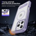 thumbnail image 7 of Allytechgroup iPhone 15 Pro Case Magnetic, [Military Grade Protection] Compatible with Magsafe Rugged Hybrid TPU PC Back Cover Bumper Phone Case Cover for Apple iPhone 15 Pro, Purple, 7 of 7