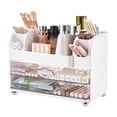 thumbnail image 1 of Organizador de maquillaje UFORU con 2 cajones grandes, color blanco, 1 of 8