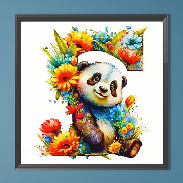 Pintura de diamante 5D DIY taladro redondo completo Panda S Kit decoración del hogar Hugtrwg Para estrenar