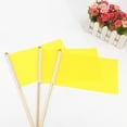 thumbnail image 2 of GETAJGHSD Small Solid Color Flags Yellow Wood 25pcs, 2 of 8