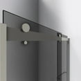 thumbnail image 3 of DreamLine Sapphire 44-48 in. W x 76 in. H Semi-Frameless Bypass Shower Door in Brushed Nickel and Gray Glass, 3 of 9