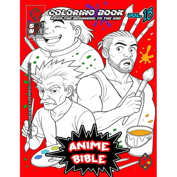 Anime Bible From The Beginning To The End Vol. 18: Coloring book, (Paperback)