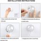 thumbnail image 2 of Ganchos, paquete de 4 ventosas colgantes de cristal para corona de puerta de pared de baño kaili Sencillez, 2 of 3